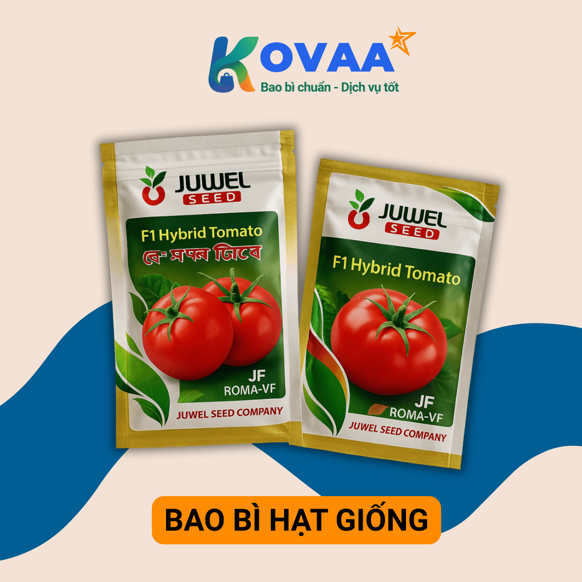 Bao bì hạt giống màng ghép đa lớp, đóng gói hạt giống rau củ quả