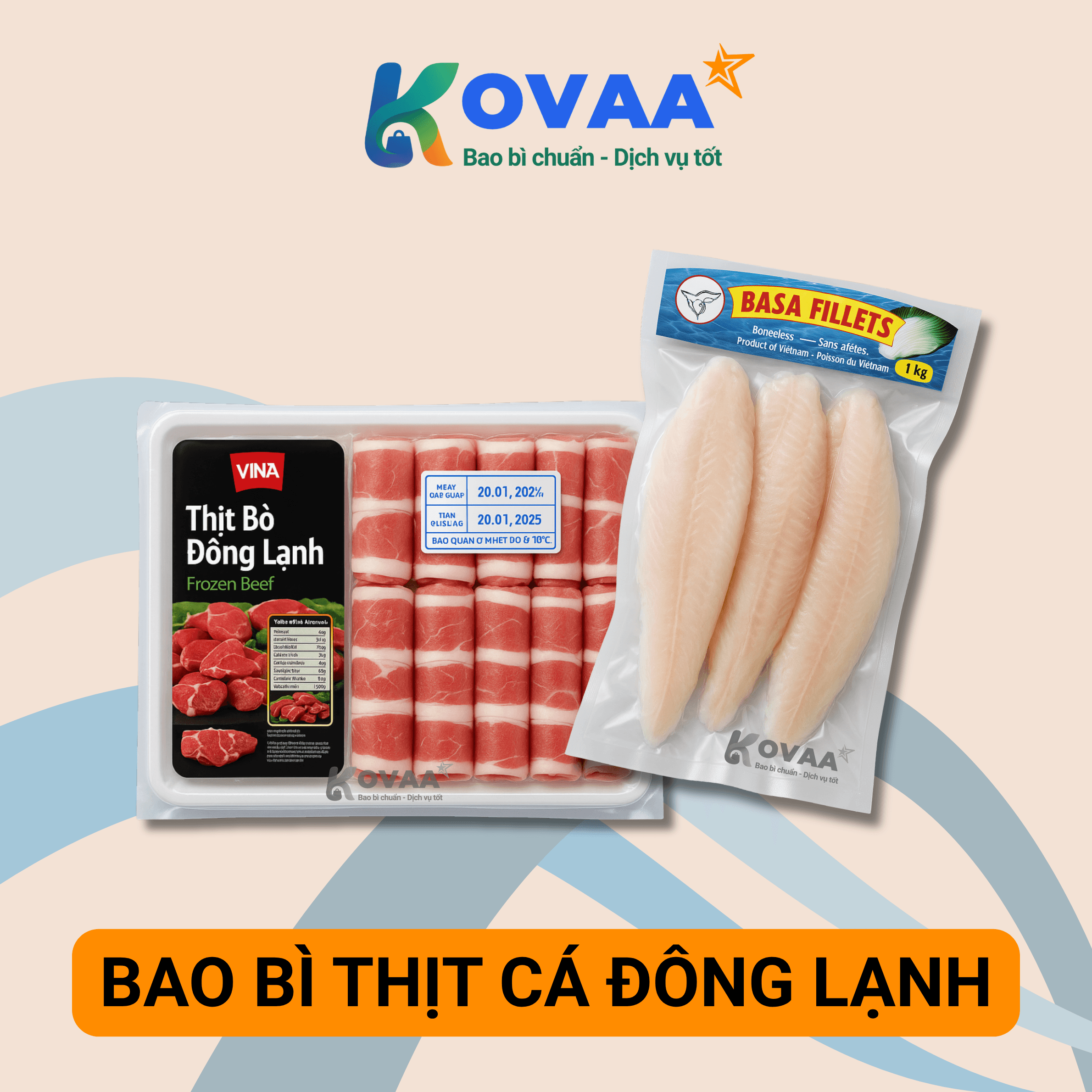 Bao bì thịt cá đông lạnh