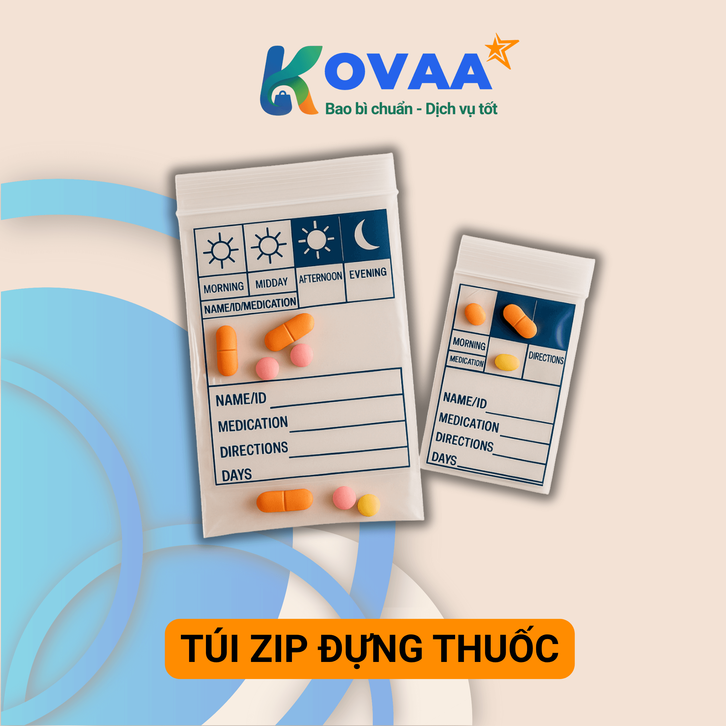 Túi zipper đựng thuốc