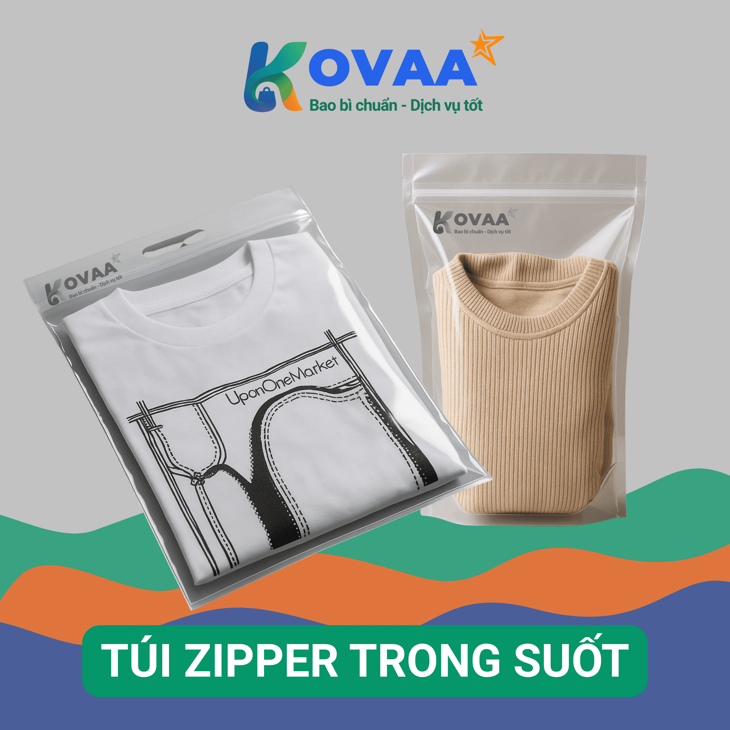Túi zipper trong suốt