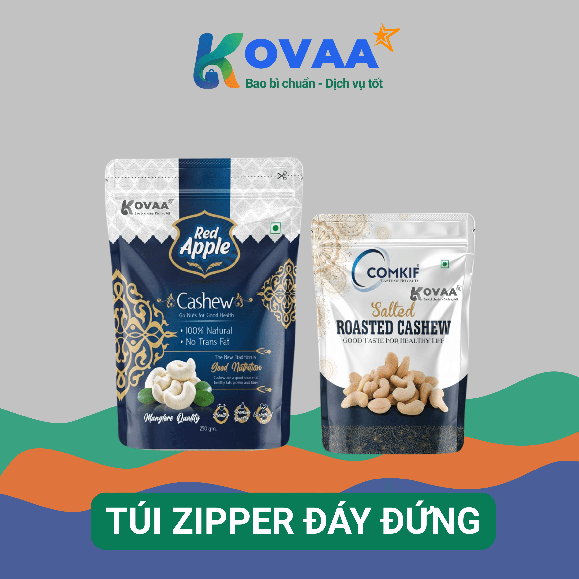 Túi zipper đáy đứng