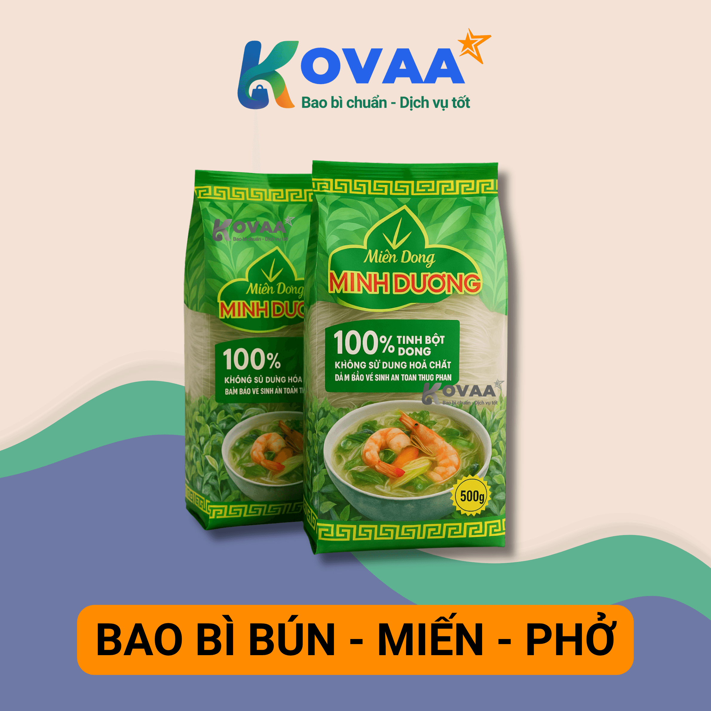 Bao bì bún miến phở