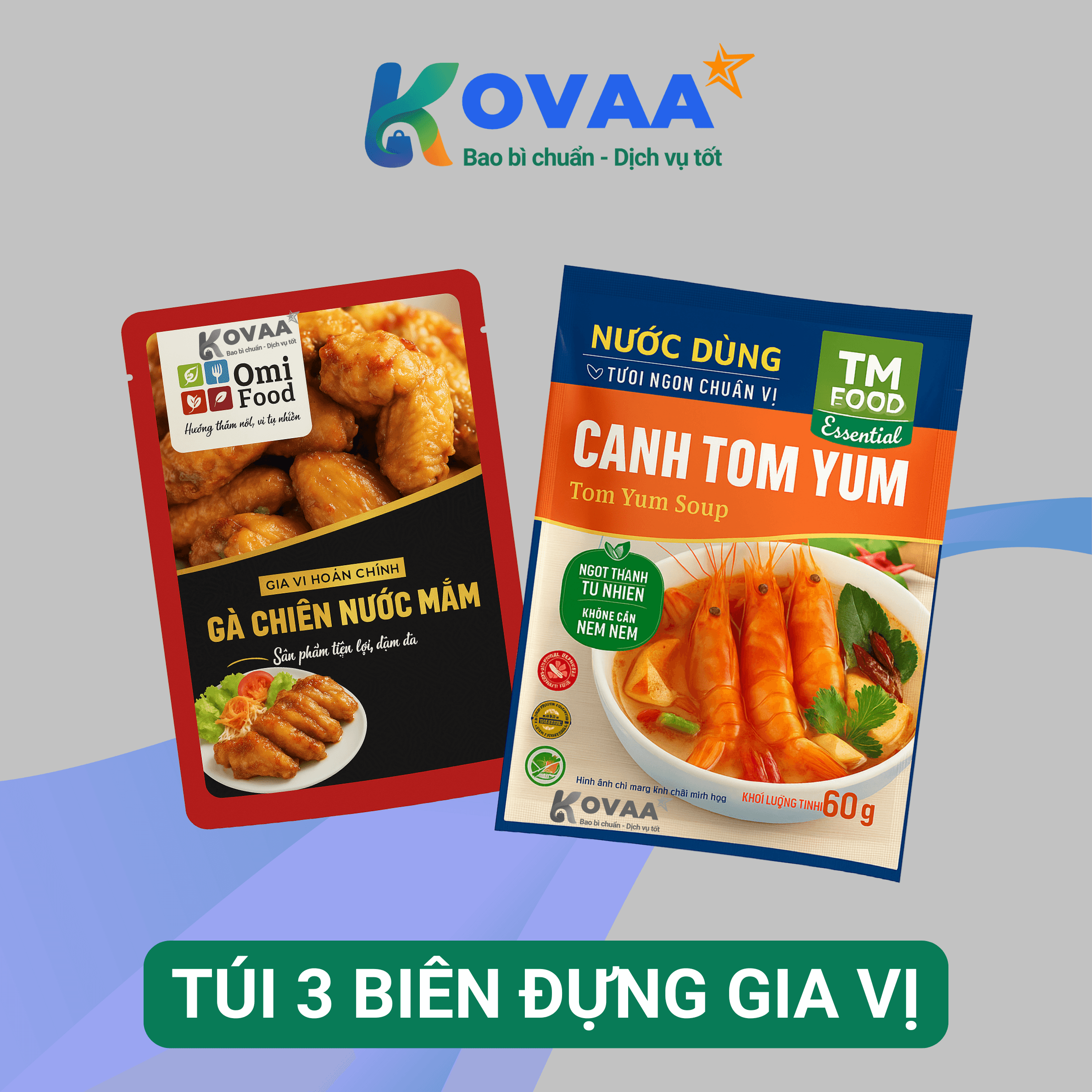 Túi 3 biên đựng gia vị