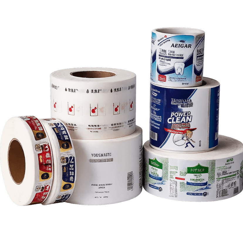 Cuộn màng máy đóng gói tự động: 4 bước sản xuất và ứng dụng chính 4 Cuộn màng máy đóng gói tự động, nhiều mẫu thiết kế và kích thước khác nhau.